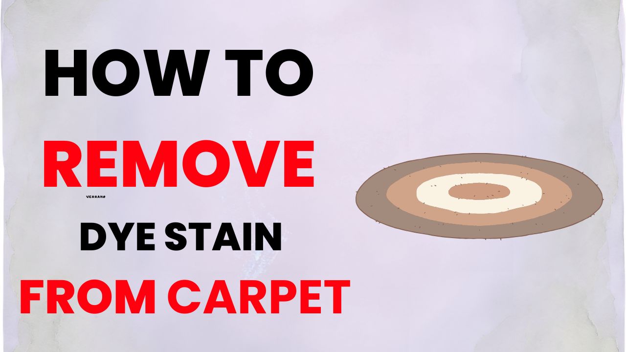 How to remove dye stain from carpet